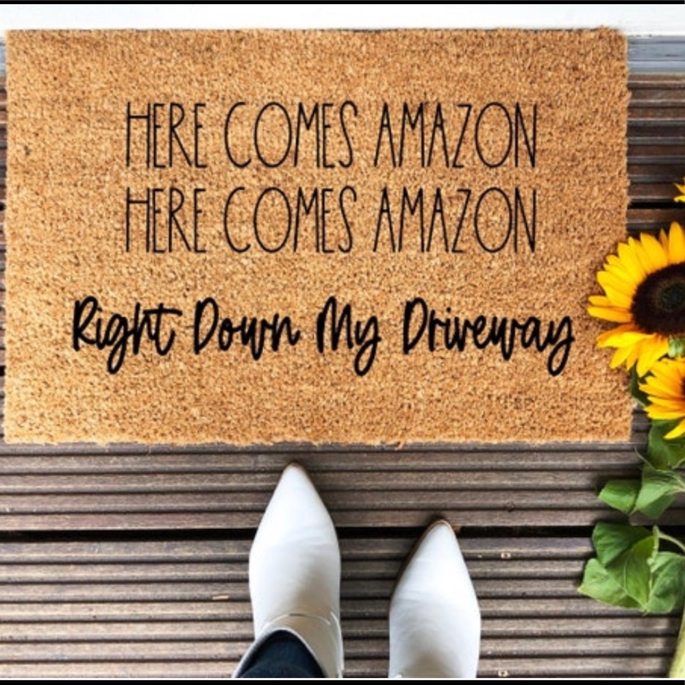Here Comes Amazon Doormat
